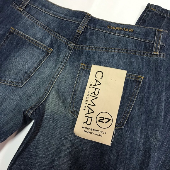 LF NWT Carmar Deconstructed Boyfriend Style Oversized Loose Baggy Jeans - Picture 6 of 7